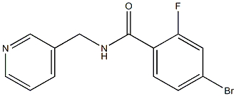 4-bromo-2-fluoro-N-(pyridin-3-ylmethyl)benzamide 구조식 이미지