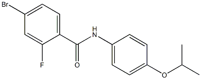 4-bromo-2-fluoro-N-[4-(propan-2-yloxy)phenyl]benzamide Structure