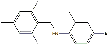 4-bromo-2-methyl-N-[(2,4,6-trimethylphenyl)methyl]aniline 구조식 이미지