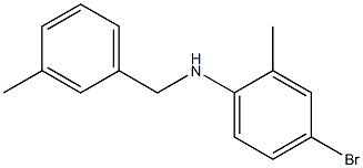4-bromo-2-methyl-N-[(3-methylphenyl)methyl]aniline Structure