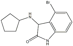 4-bromo-3-(cyclopentylamino)-2,3-dihydro-1H-indol-2-one Structure
