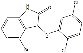 4-bromo-3-[(2,5-dichlorophenyl)amino]-2,3-dihydro-1H-indol-2-one Structure
