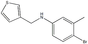 4-bromo-3-methyl-N-(thiophen-3-ylmethyl)aniline 구조식 이미지