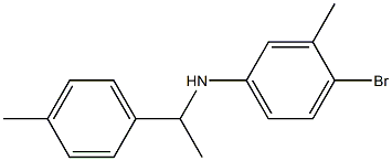4-bromo-3-methyl-N-[1-(4-methylphenyl)ethyl]aniline 구조식 이미지