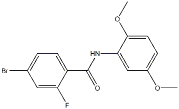 4-bromo-N-(2,5-dimethoxyphenyl)-2-fluorobenzamide Structure