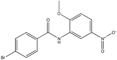 4-bromo-N-(2-methoxy-5-nitrophenyl)benzamide Structure