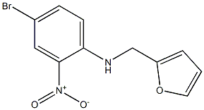 4-bromo-N-(furan-2-ylmethyl)-2-nitroaniline 구조식 이미지