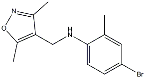 4-bromo-N-[(3,5-dimethyl-1,2-oxazol-4-yl)methyl]-2-methylaniline Structure