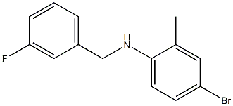 4-bromo-N-[(3-fluorophenyl)methyl]-2-methylaniline 구조식 이미지