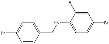 4-bromo-N-[(4-bromophenyl)methyl]-2-fluoroaniline Structure