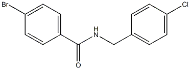 4-bromo-N-[(4-chlorophenyl)methyl]benzamide 구조식 이미지