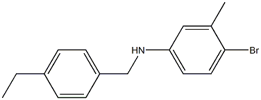 4-bromo-N-[(4-ethylphenyl)methyl]-3-methylaniline 구조식 이미지