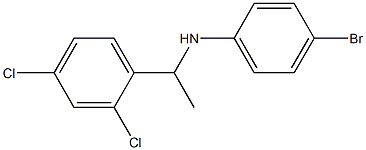 4-bromo-N-[1-(2,4-dichlorophenyl)ethyl]aniline Structure