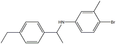 4-bromo-N-[1-(4-ethylphenyl)ethyl]-3-methylaniline 구조식 이미지