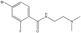 4-bromo-N-[2-(dimethylamino)ethyl]-2-fluorobenzamide 구조식 이미지