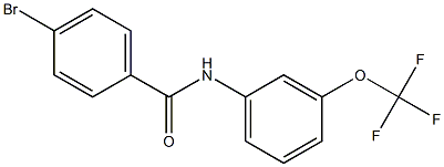 4-bromo-N-[3-(trifluoromethoxy)phenyl]benzamide 구조식 이미지