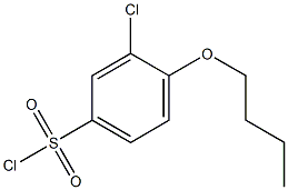 4-butoxy-3-chlorobenzene-1-sulfonyl chloride Structure