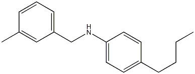 4-butyl-N-[(3-methylphenyl)methyl]aniline 구조식 이미지