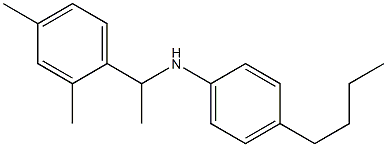 4-butyl-N-[1-(2,4-dimethylphenyl)ethyl]aniline Structure