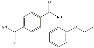4-carbamothioyl-N-(2-ethoxyphenyl)benzamide 구조식 이미지