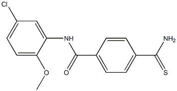 4-carbamothioyl-N-(5-chloro-2-methoxyphenyl)benzamide Structure