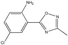 4-chloro-2-(3-methyl-1,2,4-oxadiazol-5-yl)aniline 구조식 이미지