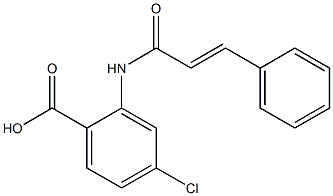 4-chloro-2-(3-phenylprop-2-enamido)benzoic acid 구조식 이미지