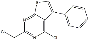 4-chloro-2-(chloromethyl)-5-phenylthieno[2,3-d]pyrimidine Structure