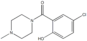 4-chloro-2-[(4-methylpiperazin-1-yl)carbonyl]phenol Structure
