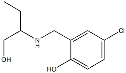 4-chloro-2-{[(1-hydroxybutan-2-yl)amino]methyl}phenol Structure