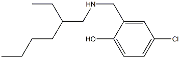 4-chloro-2-{[(2-ethylhexyl)amino]methyl}phenol Structure