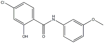 4-chloro-2-hydroxy-N-(3-methoxyphenyl)benzamide 구조식 이미지