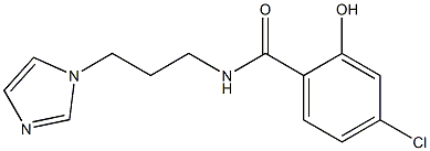 4-chloro-2-hydroxy-N-[3-(1H-imidazol-1-yl)propyl]benzamide Structure