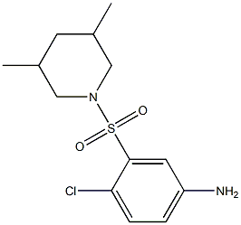 4-chloro-3-[(3,5-dimethylpiperidine-1-)sulfonyl]aniline 구조식 이미지