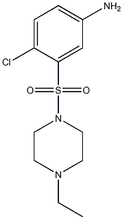 4-chloro-3-[(4-ethylpiperazine-1-)sulfonyl]aniline Structure