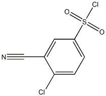 4-chloro-3-cyanobenzene-1-sulfonyl chloride Structure