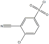 4-chloro-3-cyanobenzene-1-sulfonyl chloride 구조식 이미지