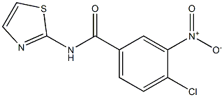 4-chloro-3-nitro-N-(1,3-thiazol-2-yl)benzamide 구조식 이미지