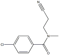 4-chloro-N-(2-cyanoethyl)-N-methylbenzamide Structure