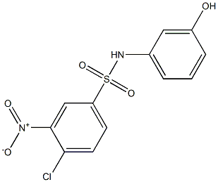 4-chloro-N-(3-hydroxyphenyl)-3-nitrobenzene-1-sulfonamide Structure