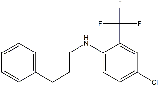 4-chloro-N-(3-phenylpropyl)-2-(trifluoromethyl)aniline Structure