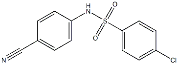 4-chloro-N-(4-cyanophenyl)benzenesulfonamide Structure