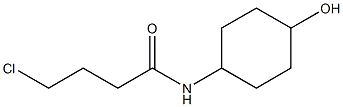 4-chloro-N-(4-hydroxycyclohexyl)butanamide 구조식 이미지