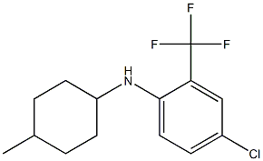 4-chloro-N-(4-methylcyclohexyl)-2-(trifluoromethyl)aniline 구조식 이미지