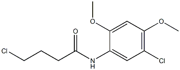 4-chloro-N-(5-chloro-2,4-dimethoxyphenyl)butanamide Structure