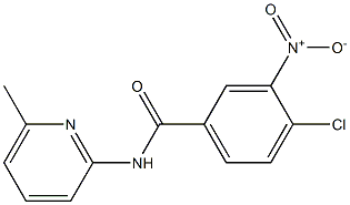 4-chloro-N-(6-methylpyridin-2-yl)-3-nitrobenzamide 구조식 이미지