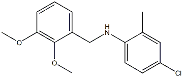 4-chloro-N-[(2,3-dimethoxyphenyl)methyl]-2-methylaniline 구조식 이미지