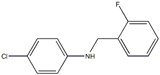 4-chloro-N-[(2-fluorophenyl)methyl]aniline Structure