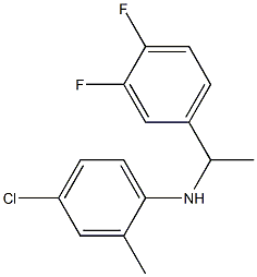 4-chloro-N-[1-(3,4-difluorophenyl)ethyl]-2-methylaniline Structure