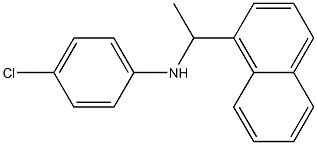 4-chloro-N-[1-(naphthalen-1-yl)ethyl]aniline Structure